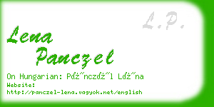 lena panczel business card
